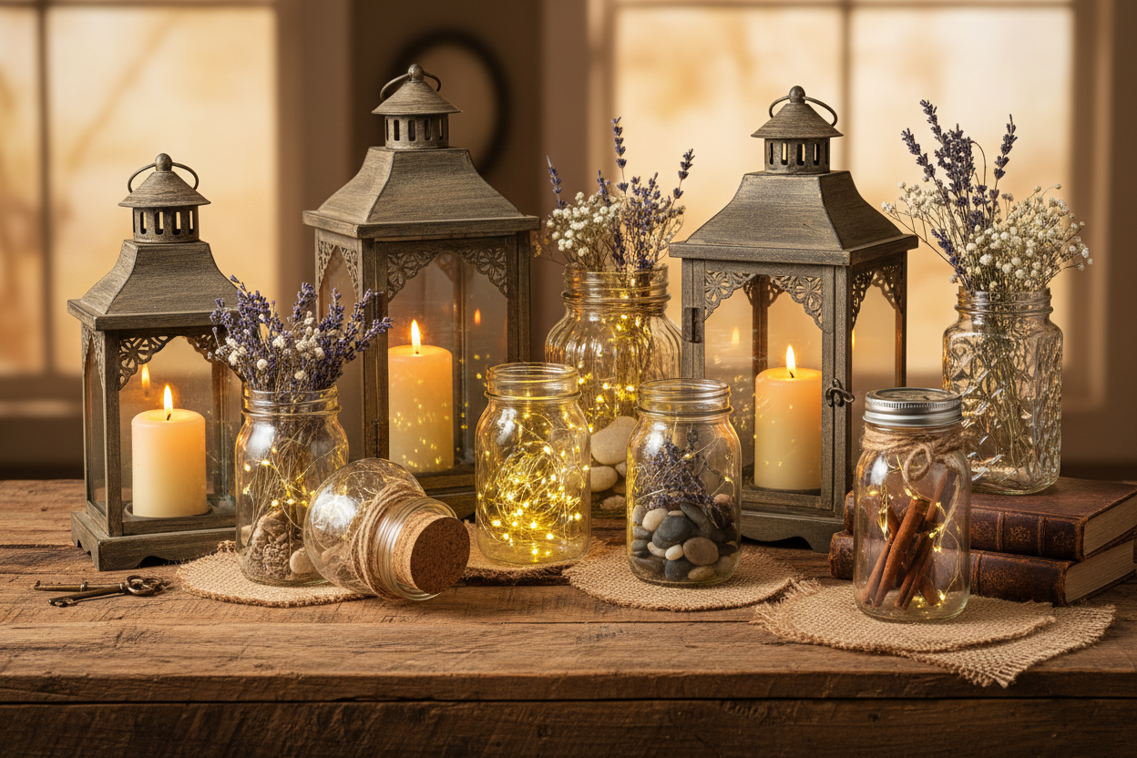 Lanterns, Jars, and Planters