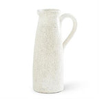 White Ceramic Crackled Pitcher