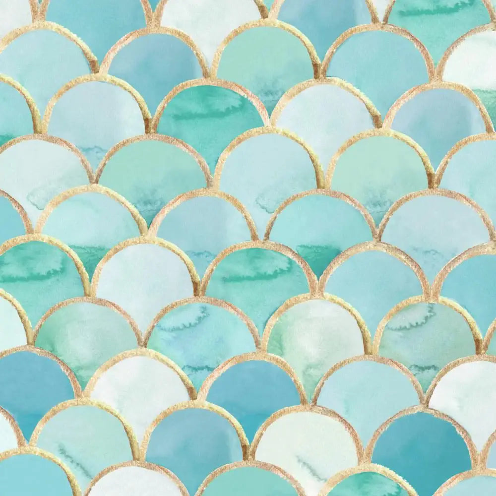Cocktail Napkin Art Deco Turquoise