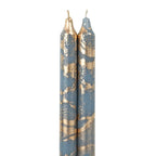 12" Decorative Taper With Gold (2 pack) -
