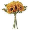 12.5 Inch Yellow Real Touch Poppy