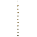 Gold Heart Rain Chain