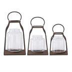 Bronze Metal Trapezoid Lantern