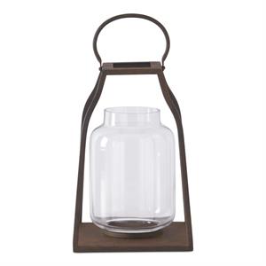 Bronze Metal Trapezoid Lantern