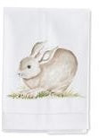 Assorted Bunny Handpainted Cotton Guest Towels