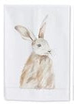 Assorted Bunny Handpainted Cotton Guest Towels
