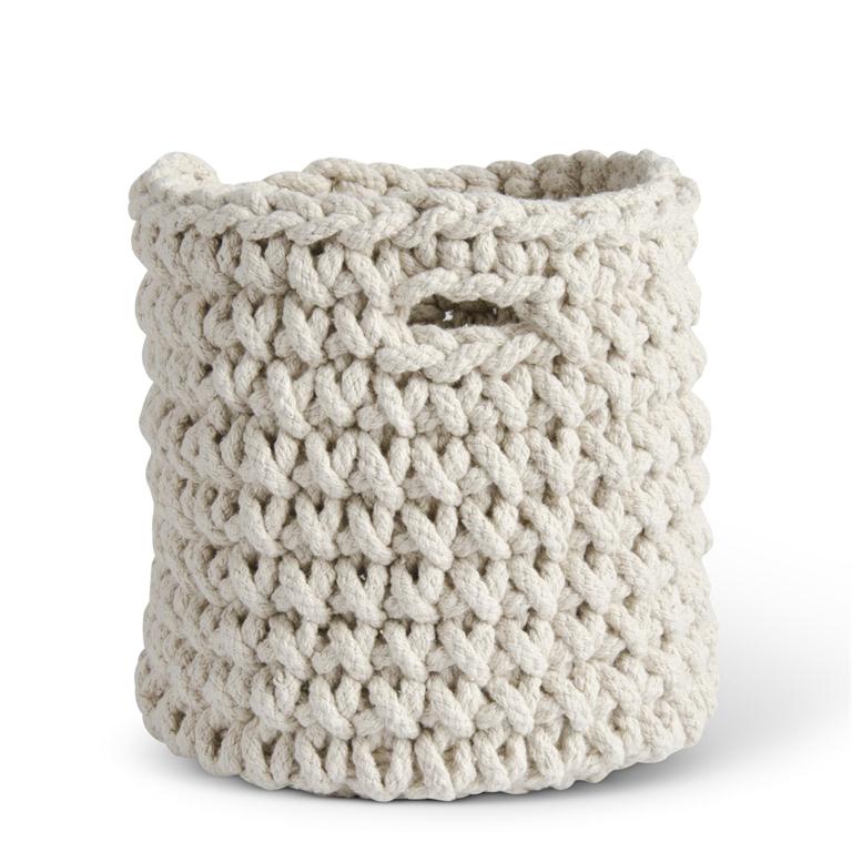 Cream Woven Rope Baskets