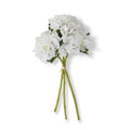 15 Inch White Hydrangea Real Touch