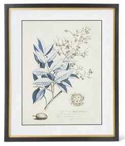 Assorted 23.75 Inch Black & Gold Framed Blue Arbor Prints