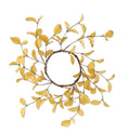 10 Inch Yellow Eucalyptus Candle Ring