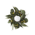 16 Inch Mixed Eucalyptus Candle Ring