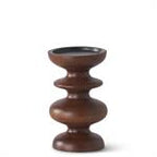 Dark Mango Wood Candleholder