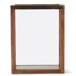 Wood And Glass Rectangular Lantern
