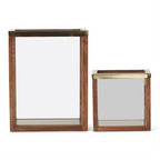 Wood And Glass Rectangular Lantern
