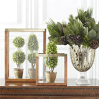 Wood And Glass Rectangular Lantern