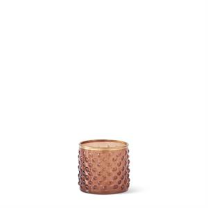 Brown Dot Embossed Containers With Gold