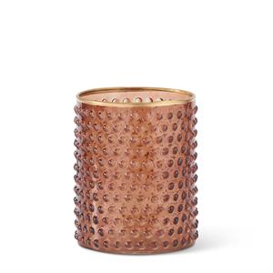 Brown Dot Embossed Containers With Gold