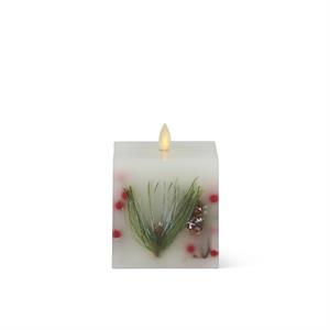 Luminara Berry And Pine Square Candle
