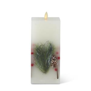 Luminara Berry And Pine Square Candle