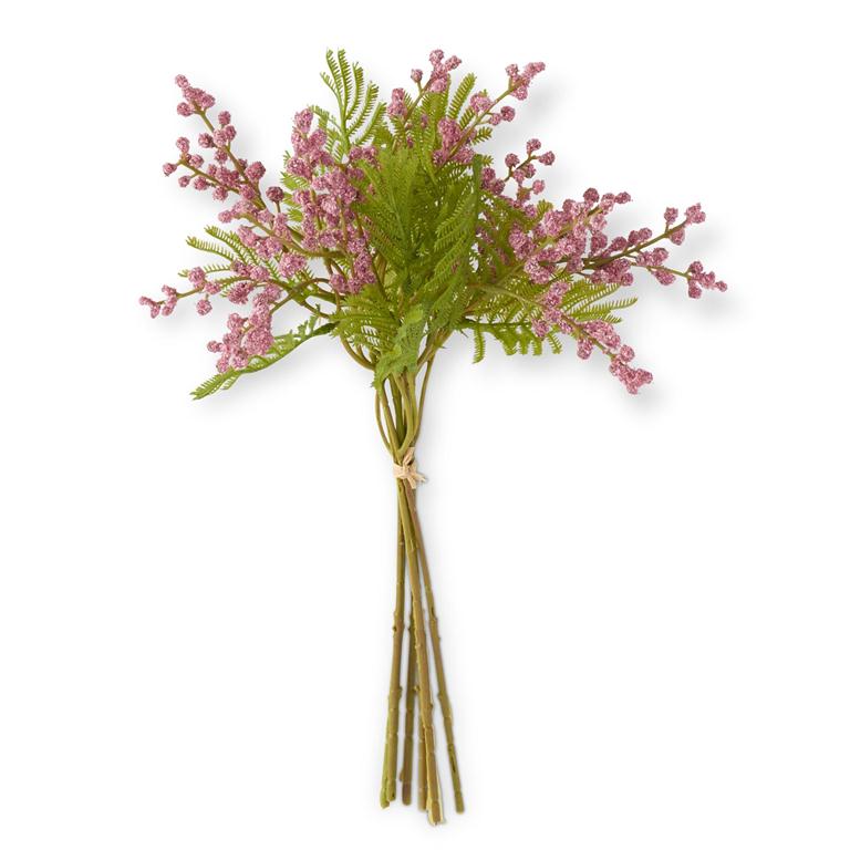 15 Inch Pink Berry With Foilage Bundle