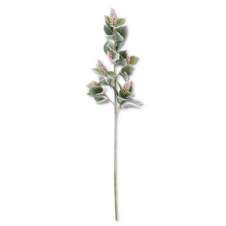 30 Inch Pink Grape Hyacinth With Flocked Stem & Leaves