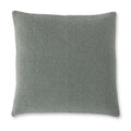20 Inch Square Green Woven Pillow