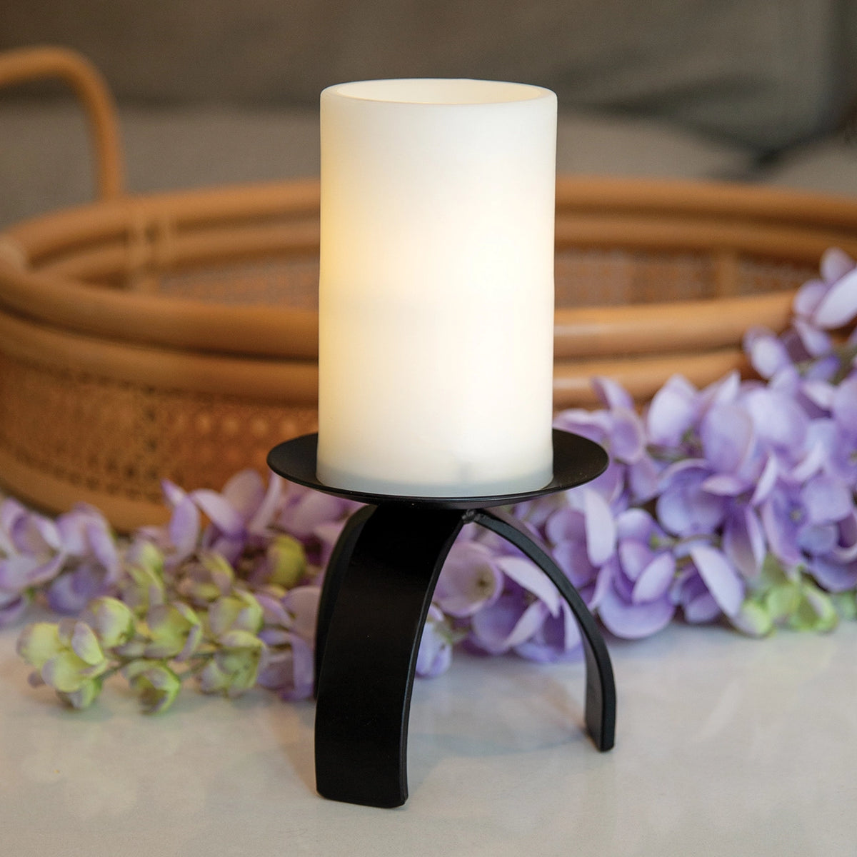 Cast Iron Tripod Pillar Holder