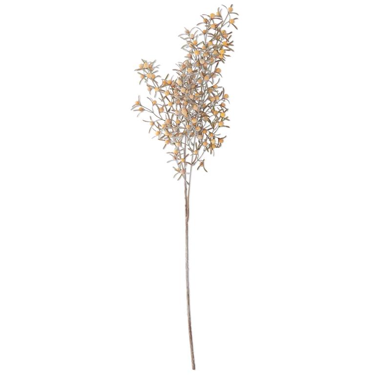 33 Inch Yellow Berry Spray