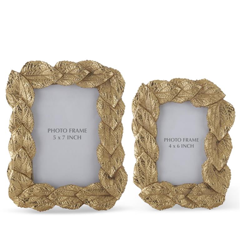 Gold Leaf Metal Frame