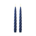 Set Of 2 Spiral LED Taper Candles