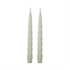 Set Of 2 Spiral LED Taper Candles