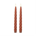 Rust Spiral LED Candles