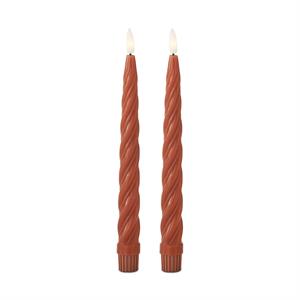 Rust Spiral LED Candles