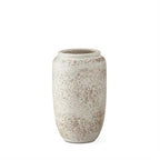 Cream And Taupe Textured Vase