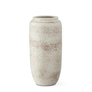 Cream And Taupe Textured Vase
