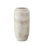 Cream And Taupe Textured Vase