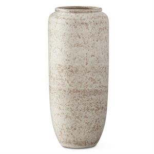 Cream And Taupe Textured Vase