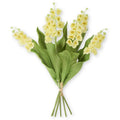 15 Inch Yellow Real Touch Lily Of The Valley Bundle