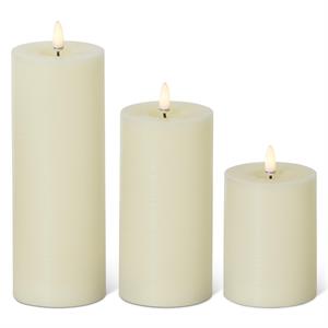LED Cream 3 In Wide On/off Touch Candle