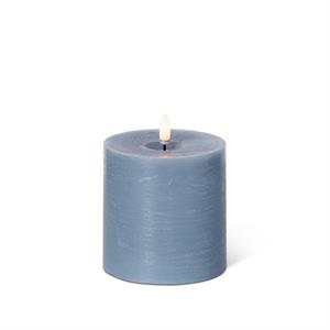 LED Lt Blue 4 In Wide On/off Touch Candle