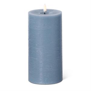 LED Lt Blue 4 In Wide On/off Touch Candle