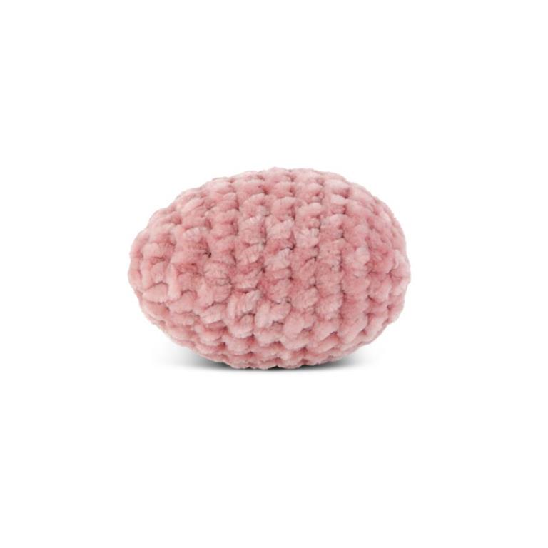 2.5 Inch Pink Crochet Egg