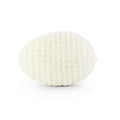4.25 Inch White Crochet Egg