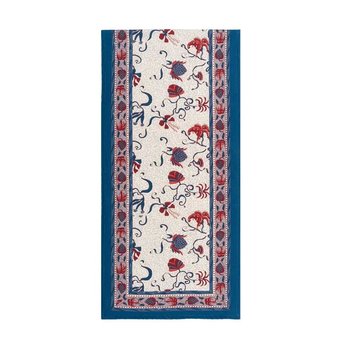 Fleurs des Indes Table Runners Blue & Red