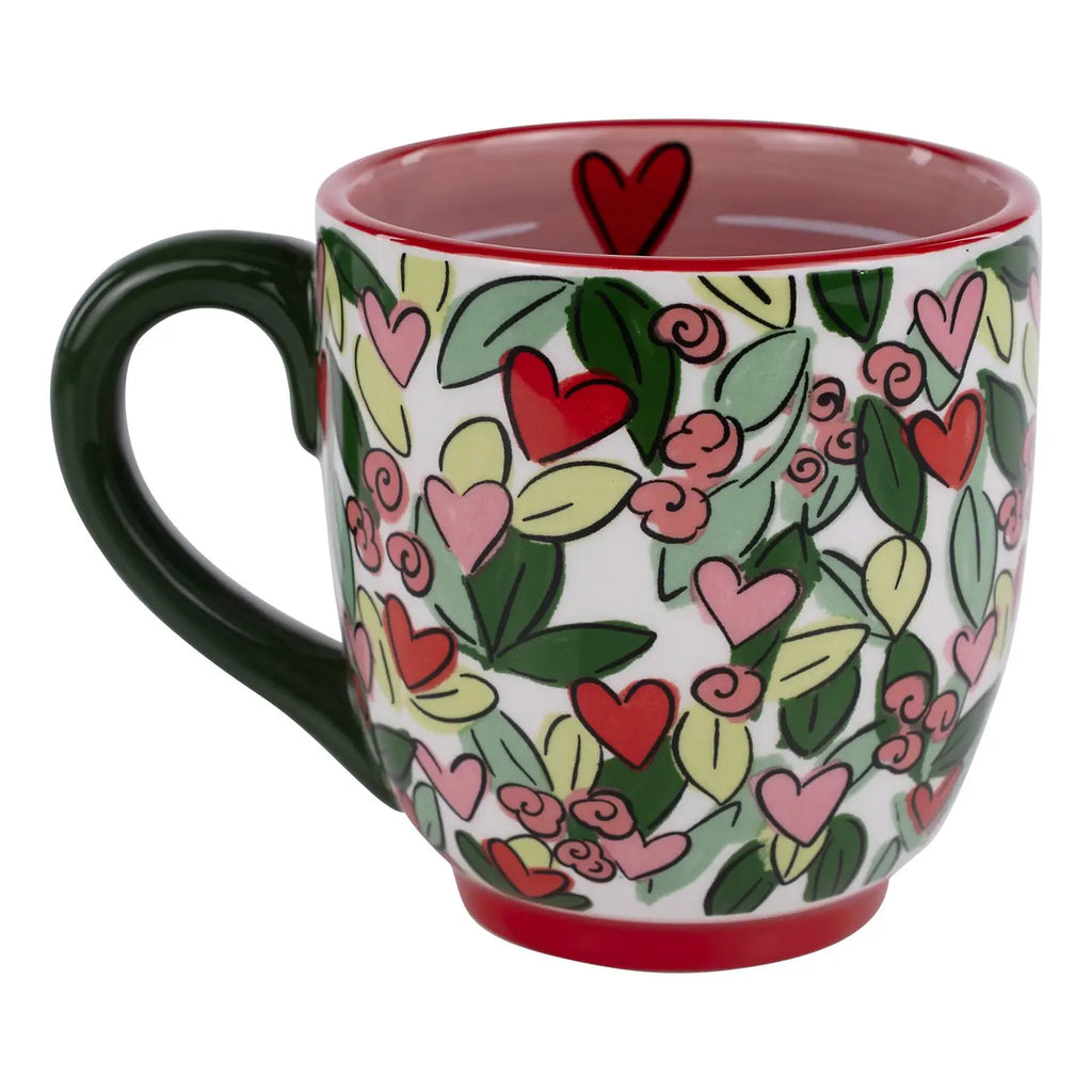 Mom Hearts And Flowers Mug