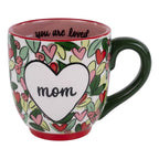 Mom Hearts And Flowers Mug
