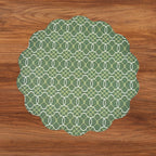 Vida Cabbage Roses And Trellis Reversible Placemat