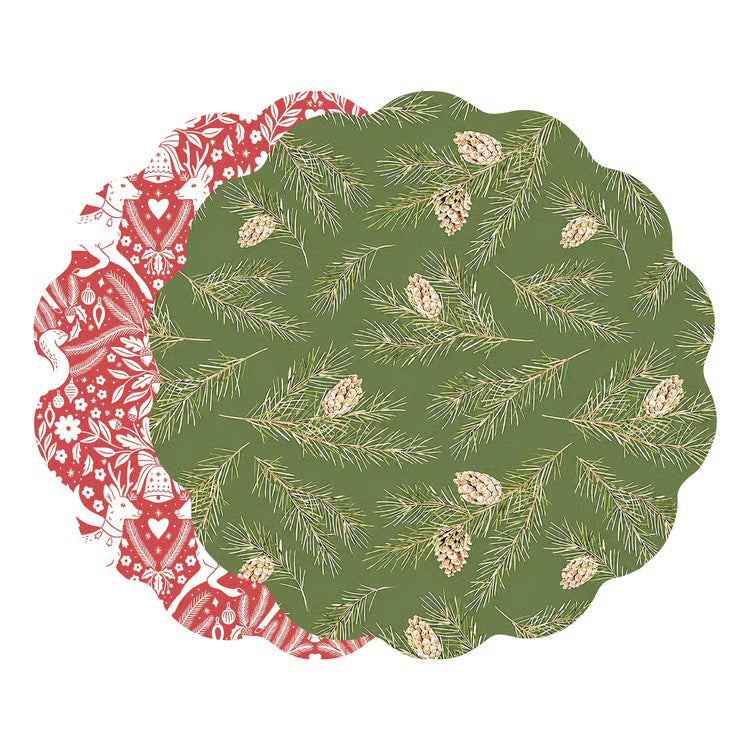 Vida Pinecones And Deer Reversible Placemat