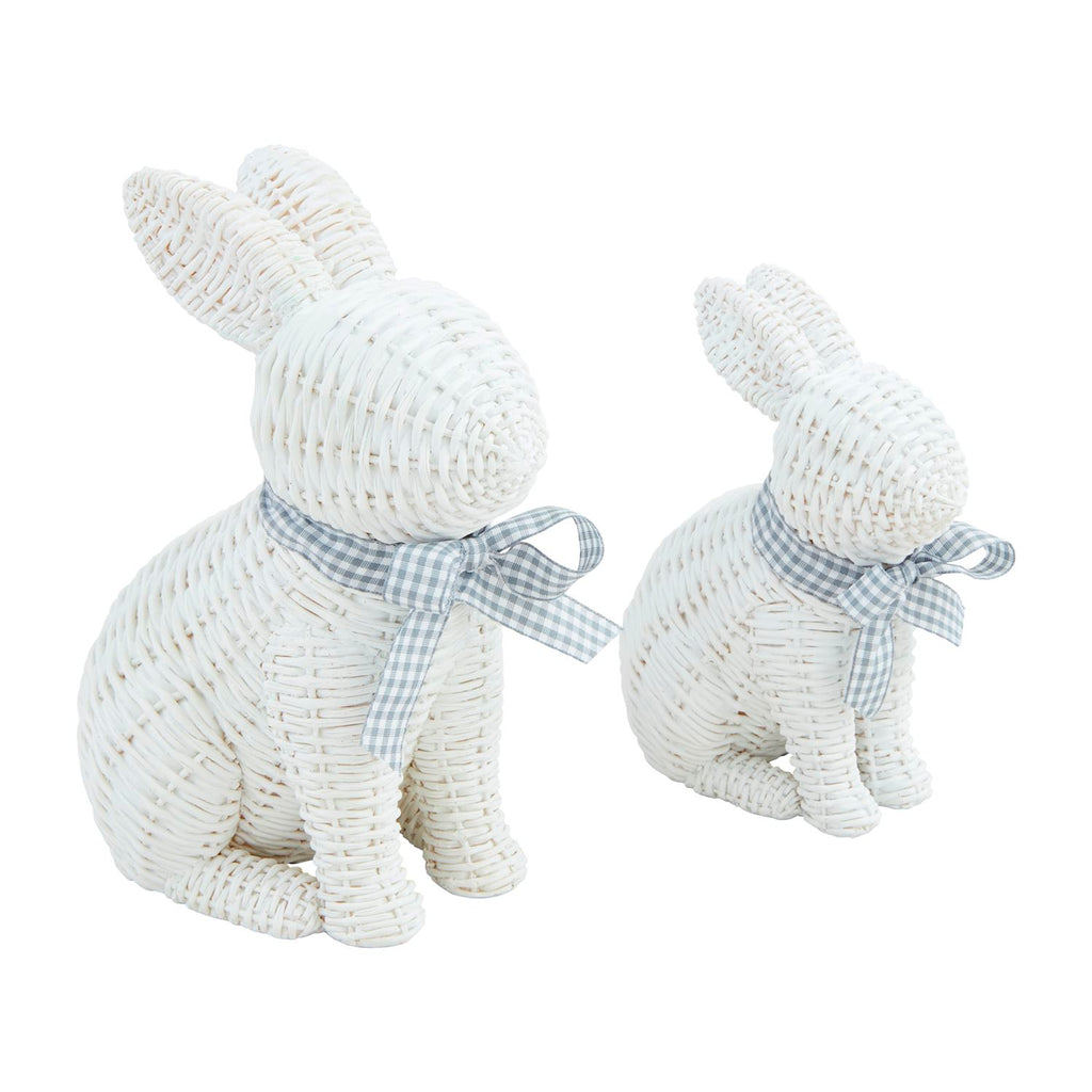 Wicker Resin Bunny