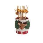 Bow Xmas Toothpick Holder